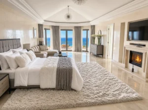 Dormitorio de la propiedad, presentado para la venta