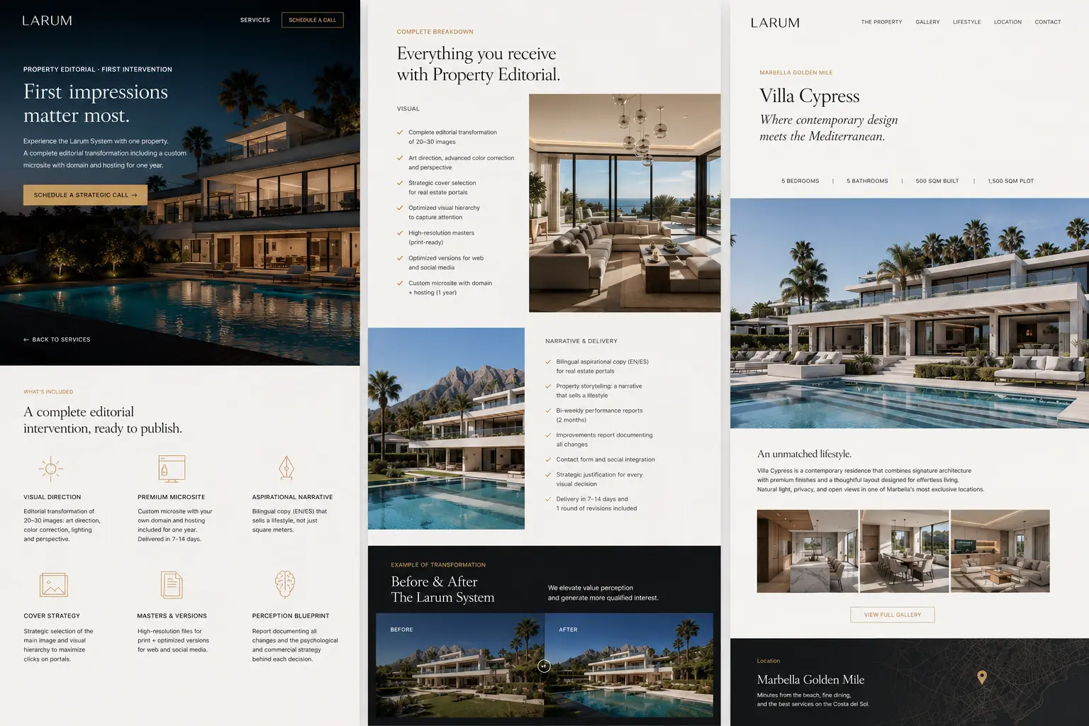Property Editorial microsite by Larum Studio